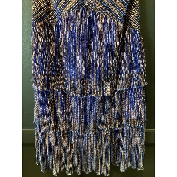 Cache Blue and Gold Midi Dress - Picture 8 of 10